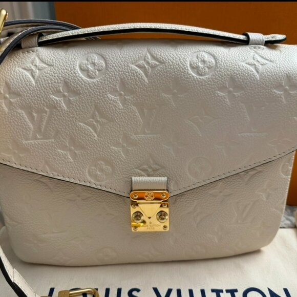 LOUIS VUITTON POCHETTE METIS IN CREAM EMPRIENTE LEATHER WITH WALLET AND POUCH - Picture 3 of 16